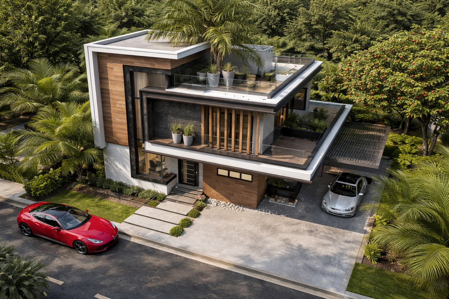 Front Birds Eye View